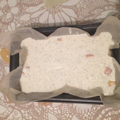 Творожная запеканка с яблоками и маком - Шаг 5