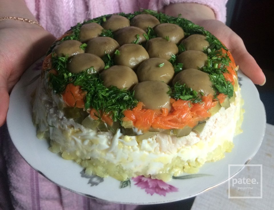 Салат лесная поляна - Шаг 6