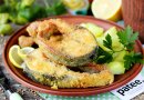 Жареный толстолобик с горчицей и лимоном
