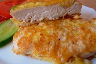 Куриные отбивные в сырном кляре