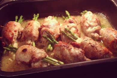 Рулетики из телятины - приготовление