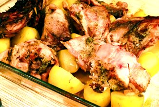 Кролик по деревенски