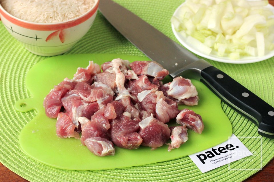 Сливочный рис с мясом в мультиварке - Шаг 3