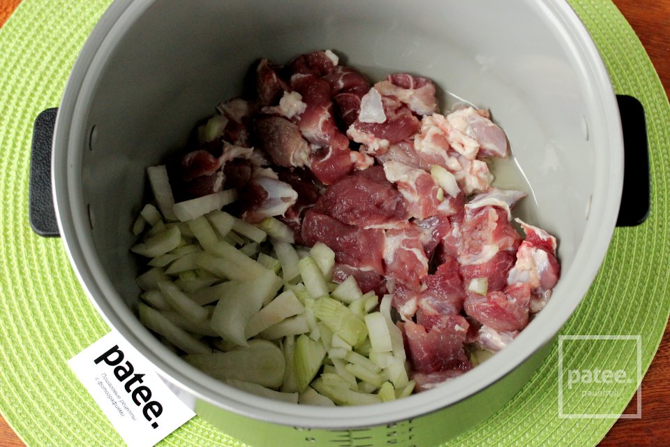 Сливочный рис с мясом в мультиварке - Шаг 4