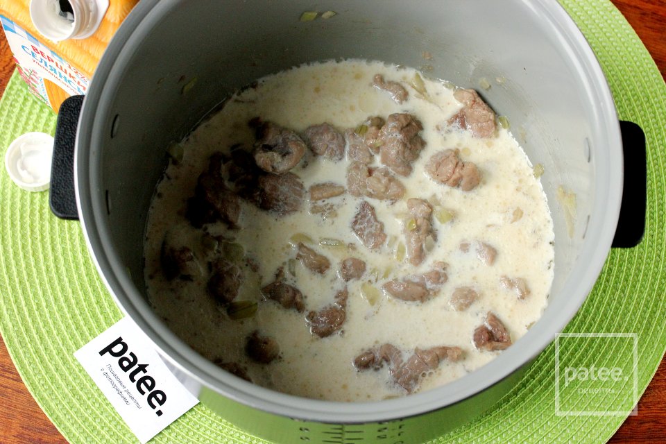 Сливочный рис с мясом в мультиварке - Шаг 6