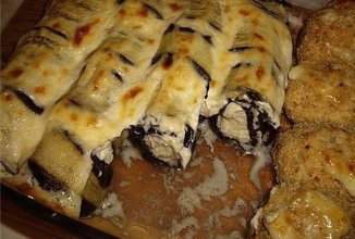 Рулетики из баклажан