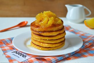 Тыквенные панкейки с апельсином