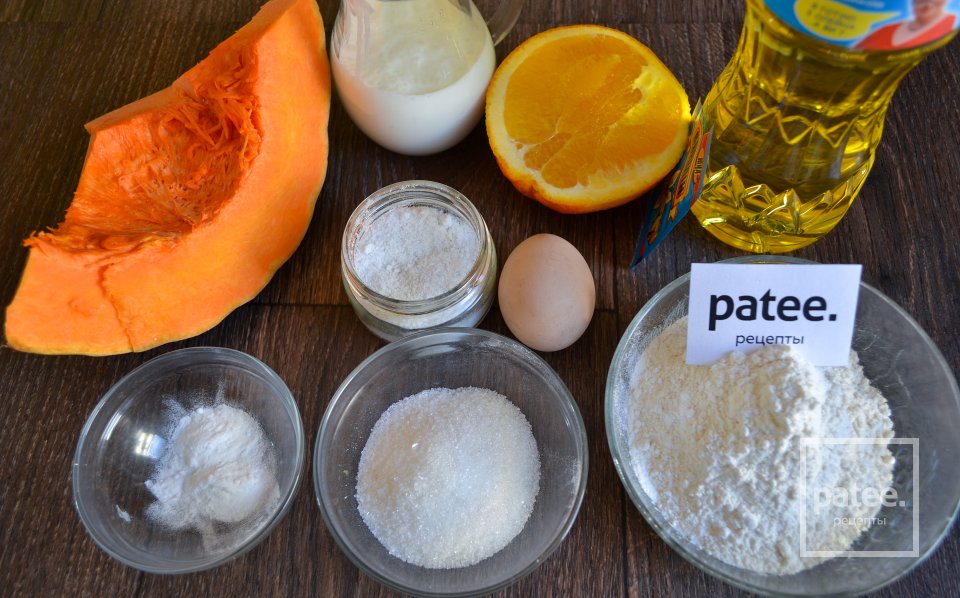 Тыквенные панкейки с апельсином - Шаг 1