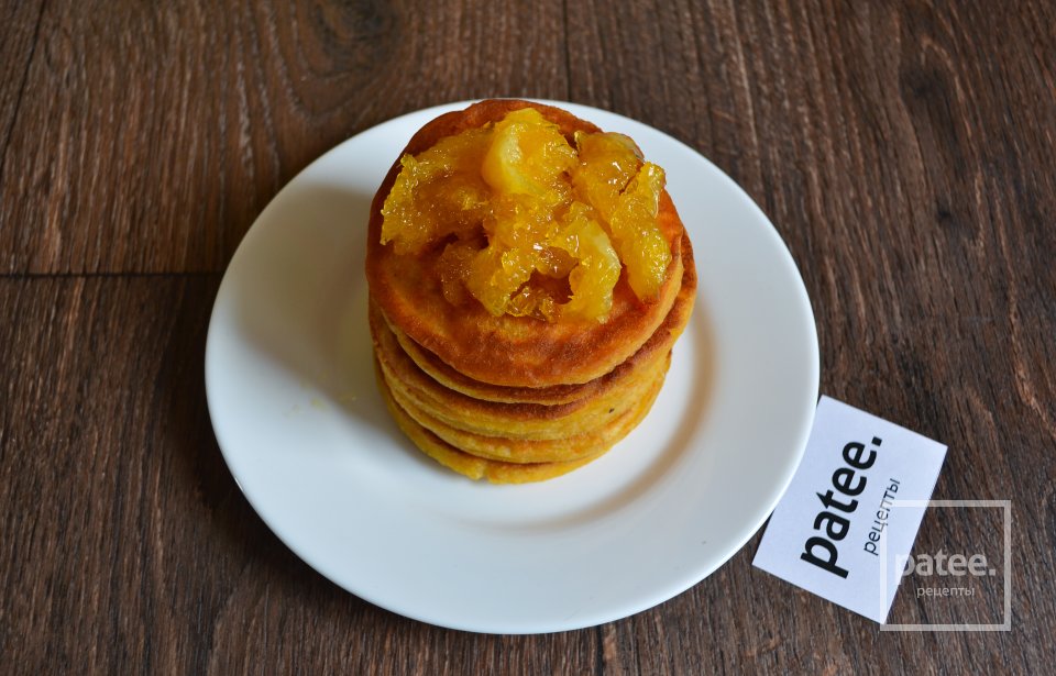 Тыквенные панкейки с апельсином - Шаг 13
