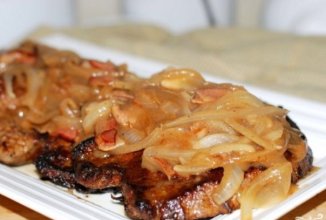 Стейк из говяжьей печени