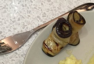 Жаренные баклажаны с чесноком