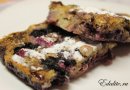 Овсяный пирог с бананами и черникой