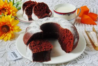 Шоколадный кекс с тыквой