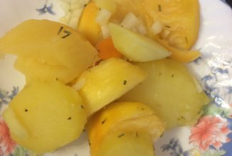 Репа печёная с картофелем