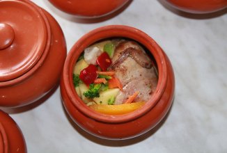 Перепёлки в горшочках