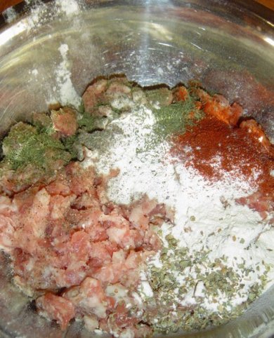 Маффины мясные с перепелиными яйцами - Шаг 3