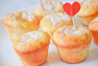 Творожные кексы с начинкой