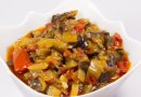 Жареная баклажанная икра кусочками