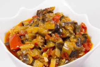 Жареная баклажанная икра кусочками