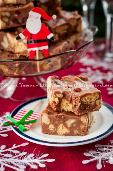 Шоколадный фадж с изюмом и орехами - Шаг 6