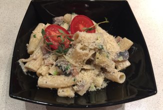 Ригатони с грибами