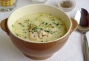 Английский куриный суп с плавленым сыром