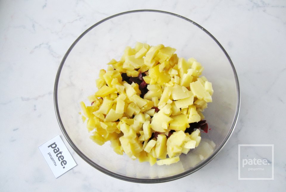 Винегрет с кукурузой и майонезом - Шаг 3