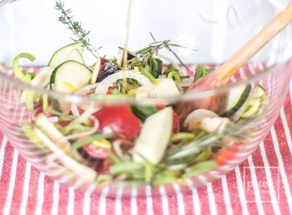 Лосось с овощами в пергаменте - Шаг 3