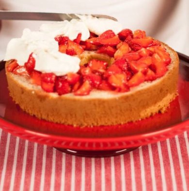 Кекс с клубникой и сливками - Шаг 12