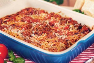 Запеченные спагетти «Болоньезе»