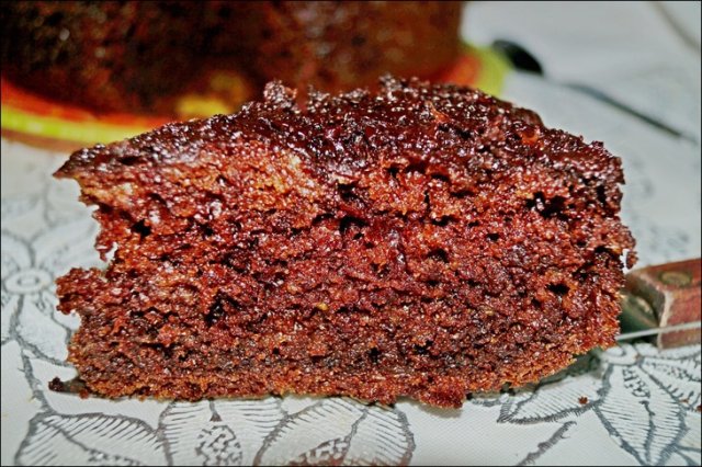 Шоколадный пирог с кабачком в мультиварке