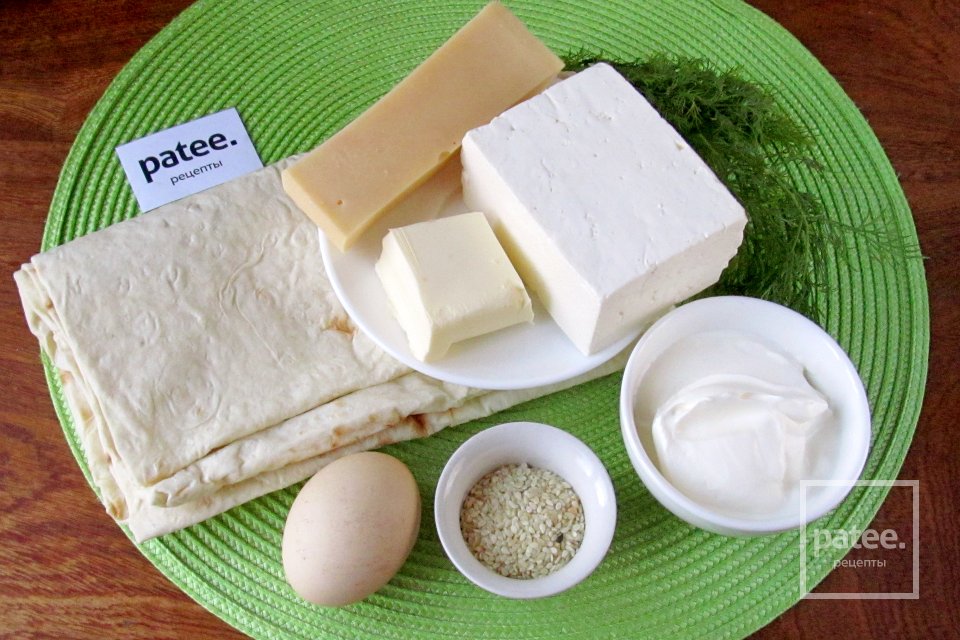 Пирог из лаваша с сыром - Шаг 1