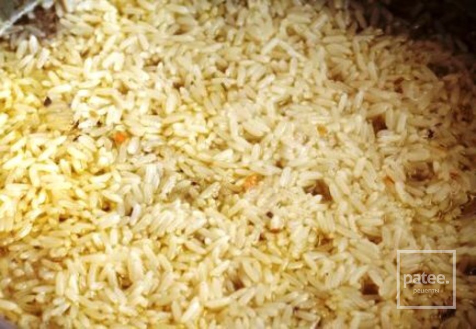 Плов с куриными сердечками - Шаг 6