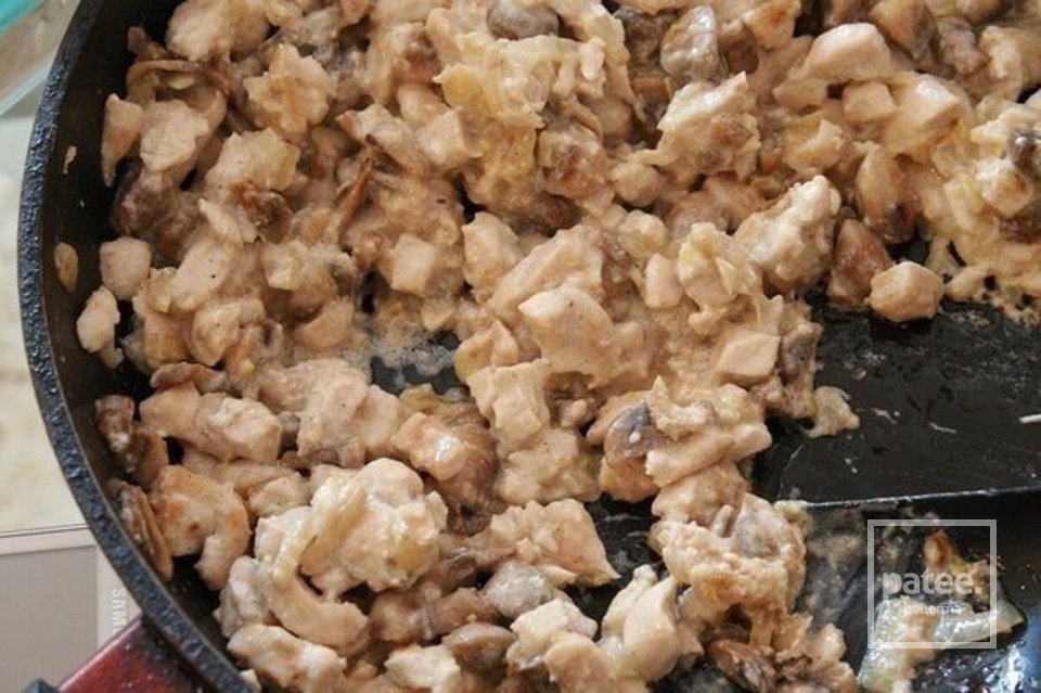 Багет фаршированый курочкой и грибами - Шаг 1