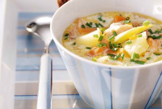 Lohikeitto - сливочный рыбный суп!