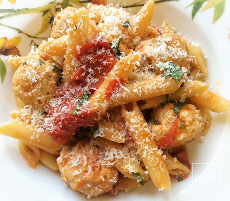 Пенне с фрикадельками и томатами - Шаг 4