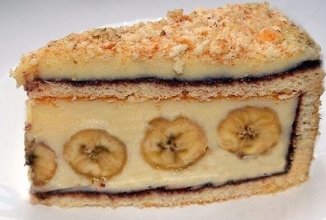 Торт с бананами