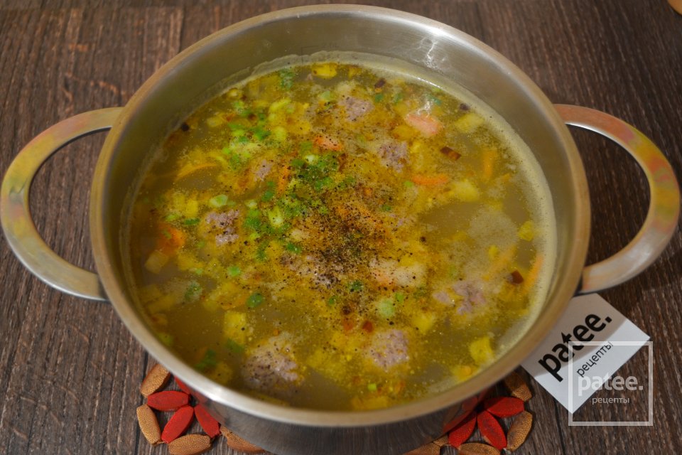 Суп с фрикадельками из говядины - Шаг 15