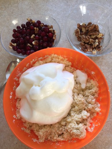 Творожная запеканка ПП с клюквой - Шаг 4