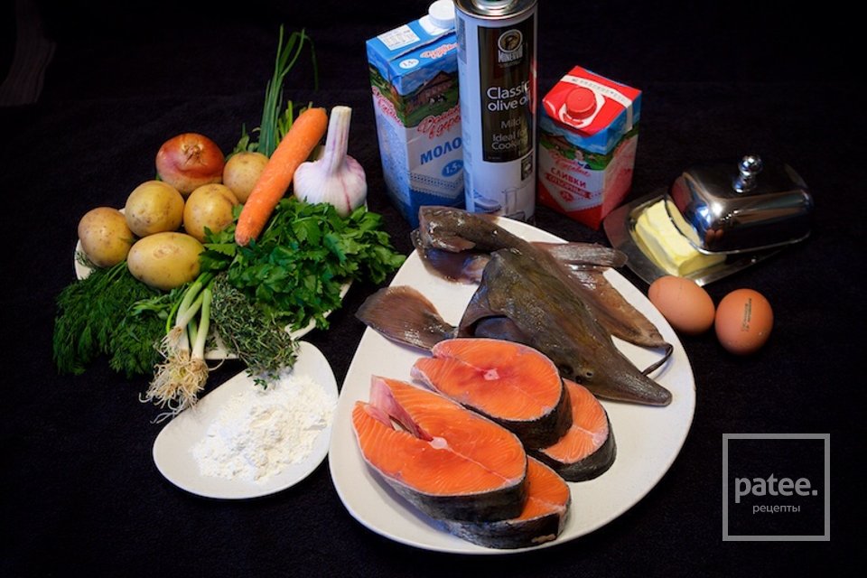 СЛИВОЧНЫЙ СУП ИЗ ЧАВЫЧИ С КРАБАМИ - Шаг 1