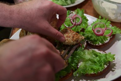 ИНДЮШАЧИЙ БУРГЕР - приготовление