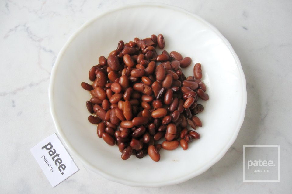 Суп с фасолью и сухими грибами - Шаг 7