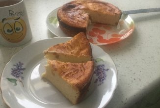 Диетическая лимонная запеканка