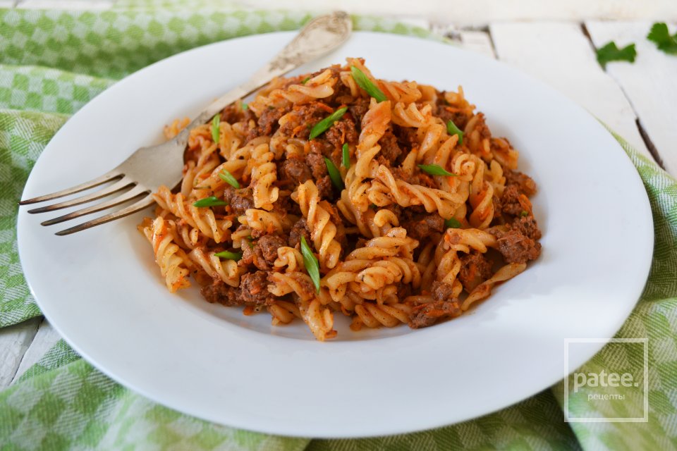 Макароны по-флотски с пряными специями - Шаг 13