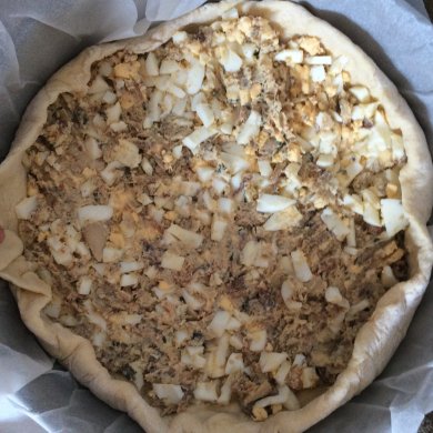 Пирог с рыбой и яйцом - Шаг 4