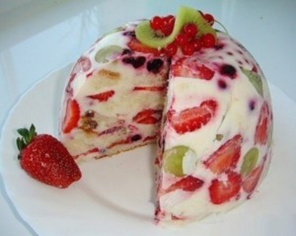 Торт,, фруктовый рай без выпечки - рецепт с фотографиями - Patee. Рецепты