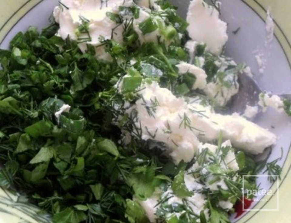 Конвертики с лососем  –  со сливочным сыром и шпинатом - Шаг 4