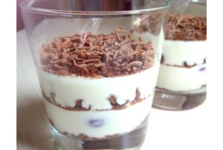 Трайфл с шоколадом и вишней