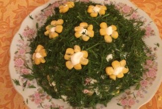 Салат "цветочная поляна"