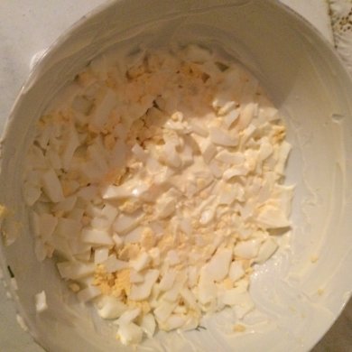 Салат "цветочная поляна" - Шаг 1